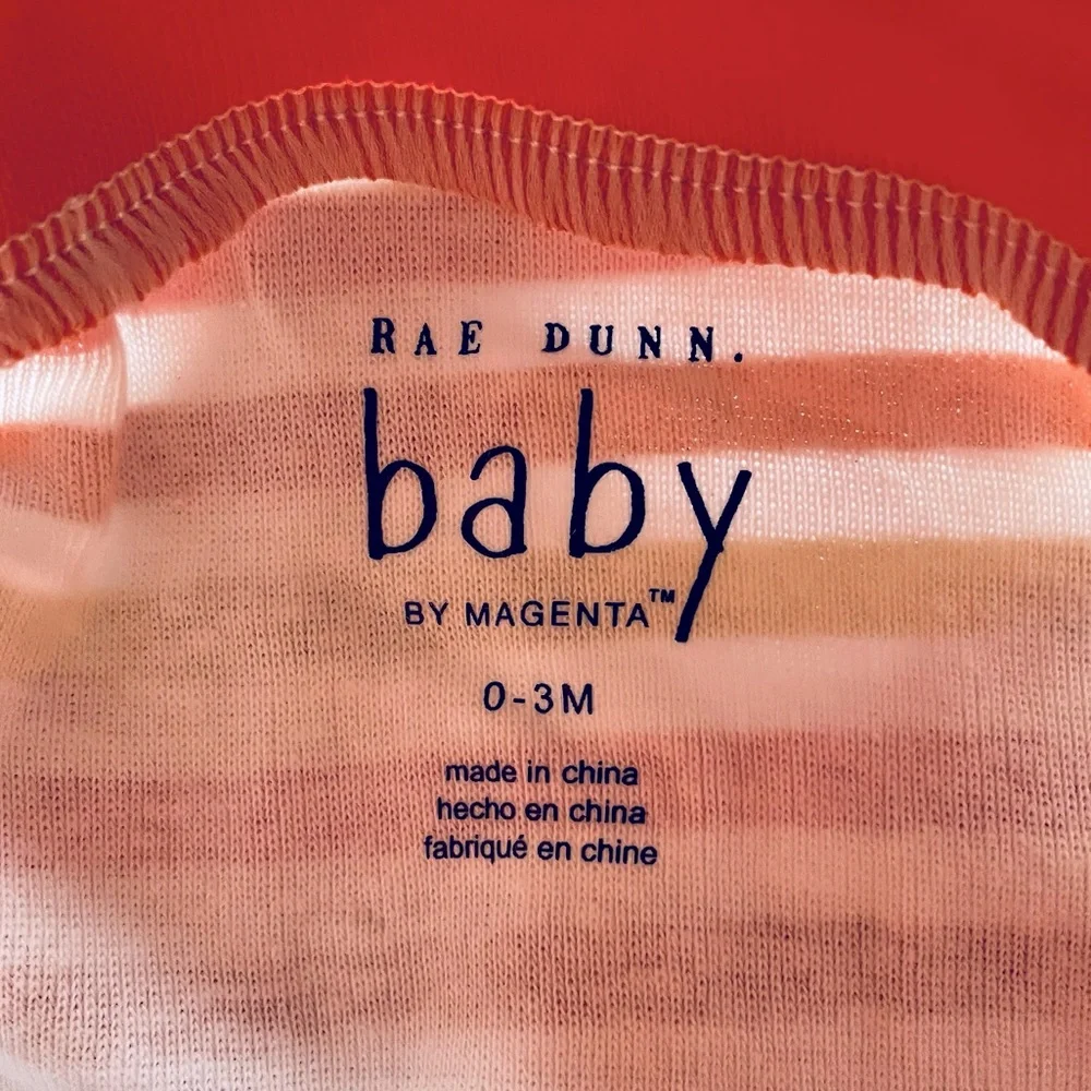 Rae Dunn Pumpkin Spice Baby 3-Piece Set - Orange